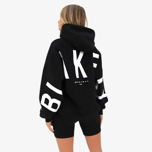 Lily - Long Sleeve Oversized Hoodie with Ribbed Design