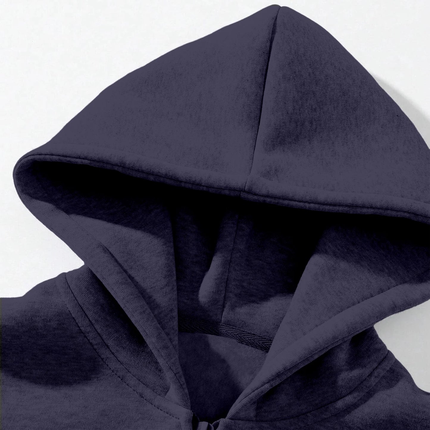 Men'S Quarter Zip Hoodies Zip up Solid Color Hoodie Long Sleeve Drop Shoulder Sweatshirt Casual Pullover Navy XL